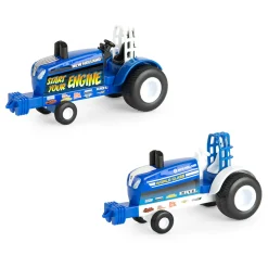 Set of 2 ~ 1/64 New Holland "Start Your Engine" & "World Class" Pulling Tractors