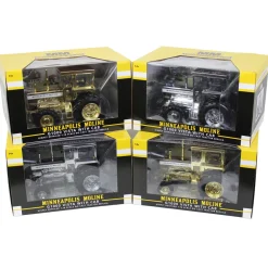 Set of 4 Chrome Units ~ 1/16 High Detail Minneapolis Moline G1000 Vista with Cab