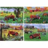 Set of 4 IH McCormick Farmall Embossed Metal Signs, 16.75in x 12in