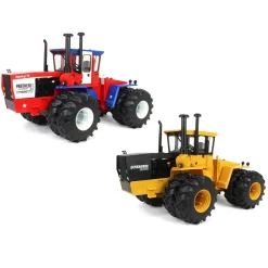 Set of 2 Steiger 4WD Tractors ~ PTA 325 "Spirit of '76" Stars & Stripes + CA325 Industrial Yellow