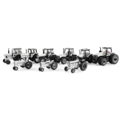 Silver Chase ~ 1/64 ERTL 75th Anniversary 9 Piece Case IH Tractor Set, One Time Production