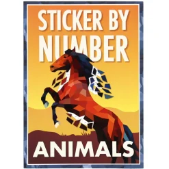 Sticker By Number Animals: 12 sensational sticker puzzles.