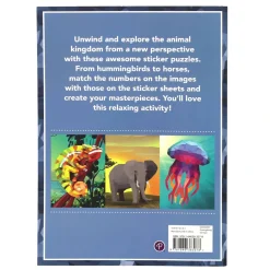 Sticker By Number Animals: 12 sensational sticker puzzles.