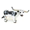 Texas Longhorn Bull (Black and White) by Safari