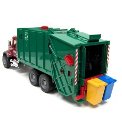 1/16th Bruder MACK Granite Rear Loading Garbage Truck & Hard Hat by Bruder