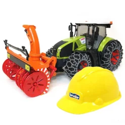 1/16th Claas Axion 950 Tractor w/ Snow Blower & Tire Chains & Hard Hat by Bruder