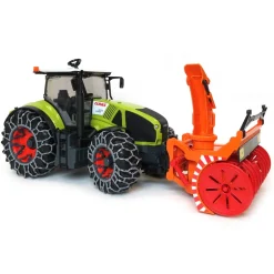 1/16th Claas Axion 950 Tractor w/ Snow Blower & Tire Chains & Hard Hat by Bruder