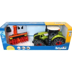 1/16th Claas Axion 950 Tractor w/ Snow Blower & Tire Chains & Hard Hat by Bruder