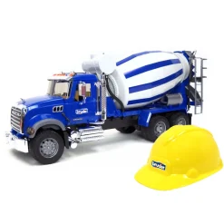 1/16th MACK Granite Cement Mixer & Hard Hat by Bruder