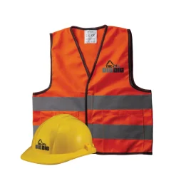 The Big Dig Yellow Hard Hat Helmet & Construction Vest