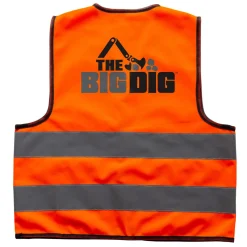The Big Dig Yellow Hard Hat Helmet & Construction Vest