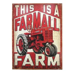This is a Farmall FARM Tin sign