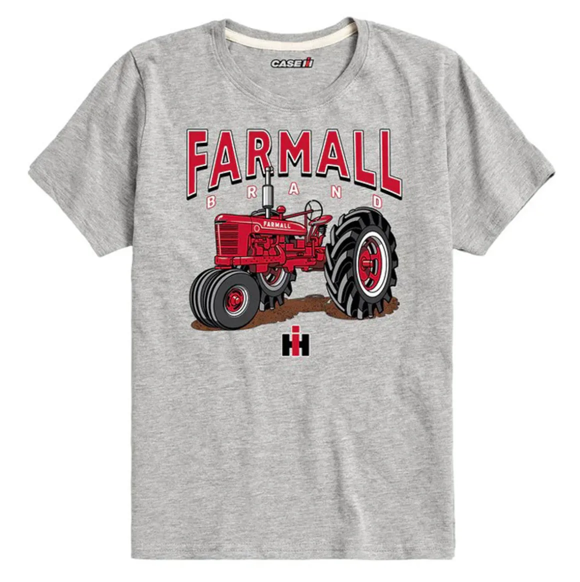 Toddler IH Farmall Brand Athletic Grey Short Sleeve T-Shirt