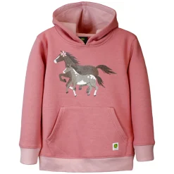 Toddler John Deere Mama Foal Pink Fleece Hooded Sweatshirt