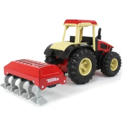 Tonka Steel Classics Retro Cab Tractor with Red Plow