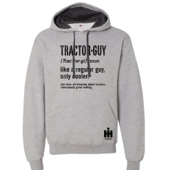 Tractor Guy IH Grey Hooded Sweatshirt