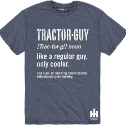 Tractor Guy: Like a Regular Guy, Only Cooler IH Heather Blue Short Sleeve Shirt
