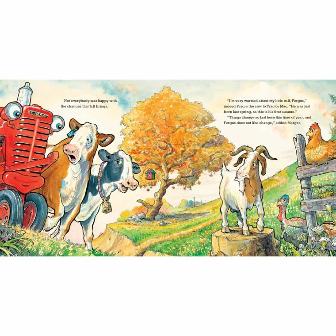 Tractor Mac "Autumn Is Here" Hardcover Book by Billy Steers