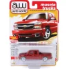 Ultra Red Chase ~ 1/64 2006 Chevrolet Silverado SS Extended Cab Fleetside Pickup Truck, Victory Red, Auto World