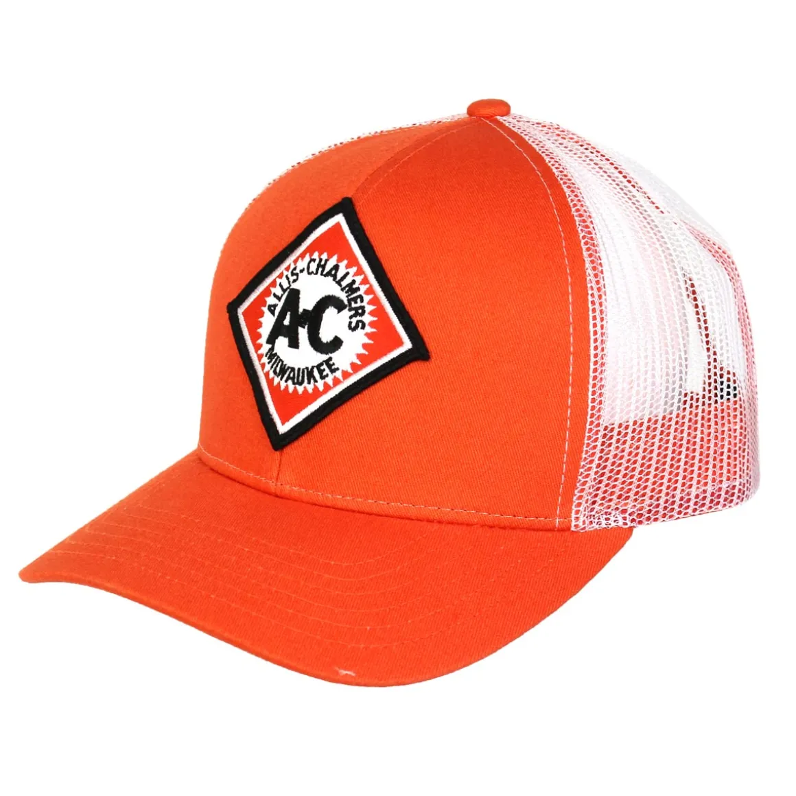 Vintage Allis Chalmers Logo White Mesh Back Hat
