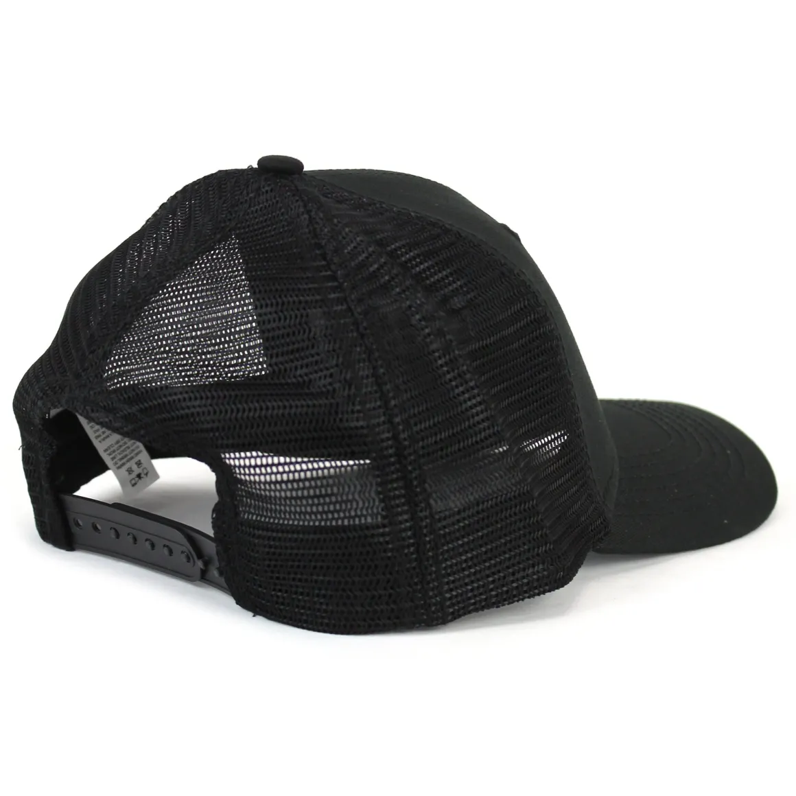 Vintage Case Logo Black Cap with Black Mesh Back