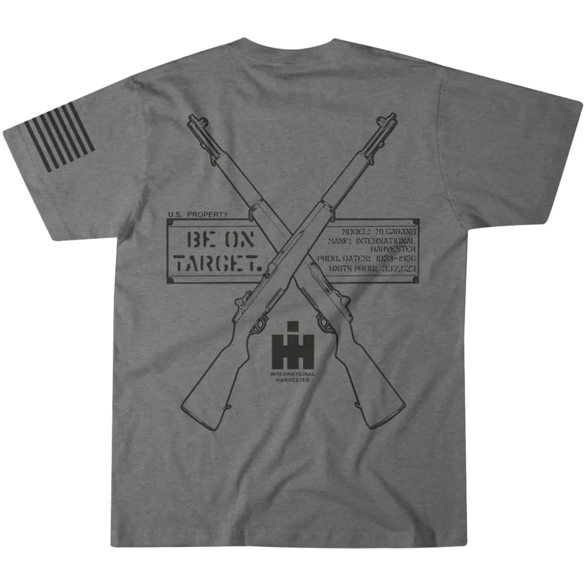 Vintage International Harvester Defense Division Crossed M1 Rifles Tee Shirt