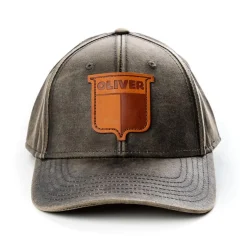 Vintage Oliver Oil Distressed Leather Emblem Hat