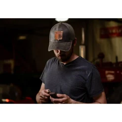 Vintage Oliver Oil Distressed Leather Emblem Hat