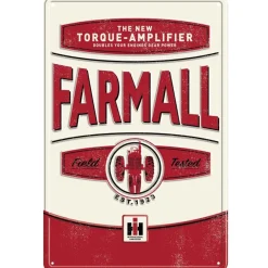Vintage Style Farmall Torque Amplifier Tin Sign