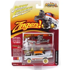 White Lightning ~ 1/64 Johnny Lightning Street Freaks 2022 Release 2A - 1958 Plymouth Fury, Zingers
