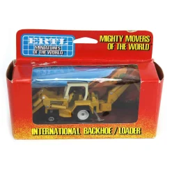 White Rim Edition ~ 1/64 International Backhoe Loader, ERTL Mighty Movers