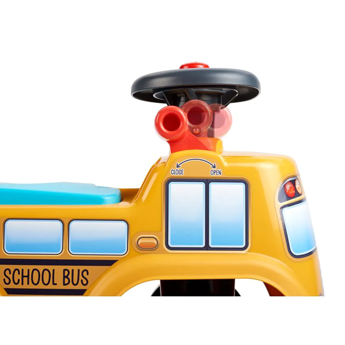 Yellow School Bus Ride-on and Push-along Toy Vehicle by Falk