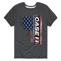 Youth Case IH Logo American Flag Short Sleeve T-Shirt