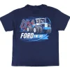 Youth Ford FW-30 with Wing Disk Navy Short Sleeve T-Shirt