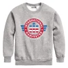 Youth International Harvester Stars & Stripes Logo Light Gray Crew Neck Sweatshirt