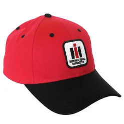 YOUTH International Harvester Logo Red Cap with Black Brim