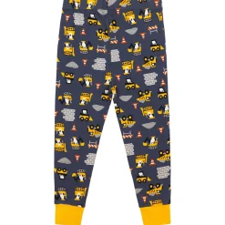 Youth John Deere Construction Equipment Long Sleeve Pajama Set