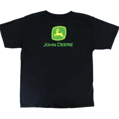 Youth John Deere Trademark Logo Black Short Sleeve T-Shirt