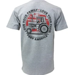 Youth Love Your Farm, Love Your Family, Feed America Outback Toys T-Shirt