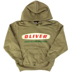 Youth Oliver Oval Logo Tan Hooded Sweatshirt