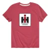 YOUTH Square "IH Logo" Heather Red Short Sleeve T-Shirt